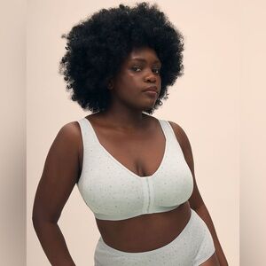 Pennington's ti Voglio Front-Closure Dotted Cotton Bra Size 44D